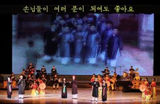 越南国家艺术团“春天阳光”文艺演出给朝鲜人民留下深刻印象