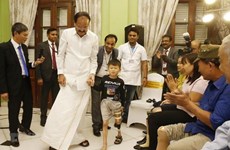 印度副总统奈杜出席斋浦尔脚假肢安装中心开业典礼
