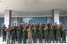 越南参加ADMM+框架内的人道主义排雷及联合国维和实地演练活动