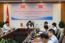 越南与中国商讨促进贸易合作的措施