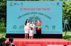提高越南青少年儿童对环保的意识