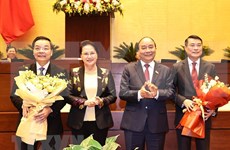  越南第十四届国会第十次会议：国会批准免去朱玉英和黎明兴的职务