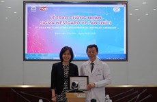 胡志明市大水镬医院第三次荣获六西格玛绿带证书