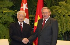 古巴共产党中央委员会第一书记致电祝贺越共中央总书记、国家主席阮富仲