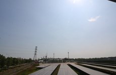 越南西南部地区首家太阳能发电厂竣工