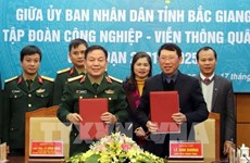 北江省与越南军队电信工业集团签署有关电子政务和智慧城市建设合作备忘录