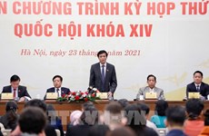 越南第十四届国会第十一次会议讨论确定国家主要领导