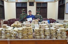 越南破获一起特大跨境毒品案 缴获各类毒品近350公斤 