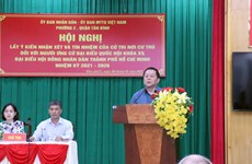 居住地选民同意推荐越共中央宣教部部长阮仲义为新一届国会代表候选人