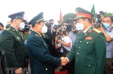 越中举行第六次边境国防友好交流活动