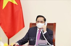 越南政府总理范明政与泰国总理巴育·占奥差通电话