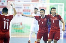 越南国家室内五人制足球队超过黎巴嫩队获得世界杯入场券
