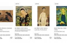 越南著名画家黎普画作《戴围巾的少女》拍卖价突破110万美元