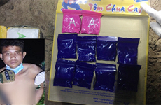 广治省边防部队逮捕非法运输毒品入境越南的一名老挝籍犯罪嫌疑人