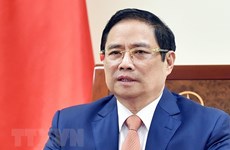 越南政府总理范明政与以色列总理通电话