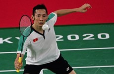 2020年奥运会羽毛球比赛：越南选手阮进明结束本届奥运会征程