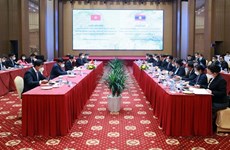 越南政府副总理黎文成与老挝政府副总理宋赛• 西潘敦举行会谈