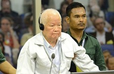 柬埔寨法院特別法庭对红色高棉前领导人乔森潘进行复审