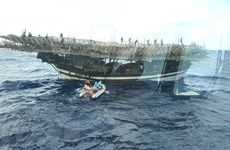 长沙海域一渔民突发疾病 SAR412号救援船赶至平安送医