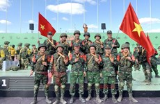 2021年国际军事比赛：越南人民军参赛队在各场比赛中表现出色