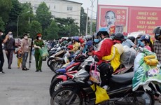 越南各地方尽量帮助群众从疫区安全返乡  