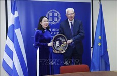 越南国家副主席武氏映春圆满结束对希腊的正式访问