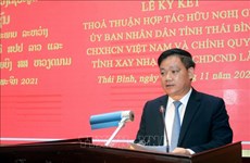太平省与老挝沙耶武里省签署友好合作协议 