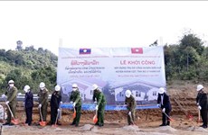 越南公安部援助老挝边境10省建设村公安派出所办公楼