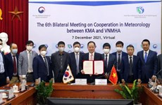 越南与韩国促进水文气象领域的合作