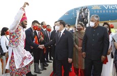 越南国会主席王廷惠抵达新德里 开始对印度进行正式访问