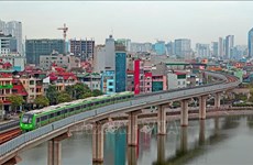 河内城市铁路吉灵-河东线项目正式落成