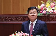 老挝领导人向越南领导人致新年贺电 