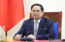 越南政府总理范明政与阿迪达斯首席执行官罗斯特德通电话