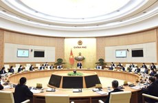 越南政府总理范明政主持政府立法会议