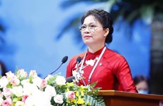 越南妇女第十三次全国代表大会：何氏娥重新当选越南妇联主席