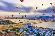 岘港市举行热气球节 欢迎国际游客