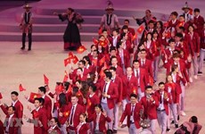 参加第31届东运会的越南体育代表团共有1341名成员