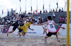 第31届东运会：越南男子沙滩手球队取得开门红