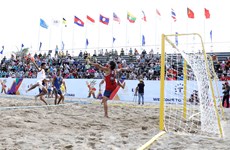  第31届东运会：越南男子沙滩手球队以2:0击败菲律宾男子沙滩手球队