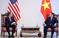 越南政府总理范明政会见美国国务卿安东尼·布林肯
