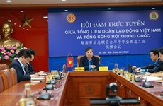 越南与中国加强工会工作经验交流