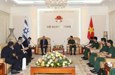 越南国防部部长会见以色列国防部总干事