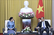 加强越南国家主席办公厅与老挝国家主席办公厅的合作关系
