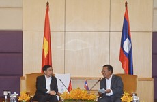 越南国防部长潘文江会见老挝、日本和柬埔寨国防部部长
