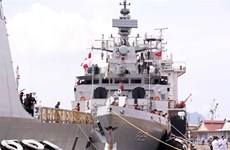 印度海军舰队对胡志明市进行友好访问