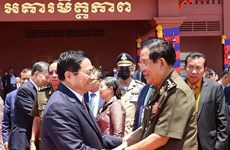 越柬建交55周年：柬埔寨副首相索昆希望柬越的关系越来越牢固