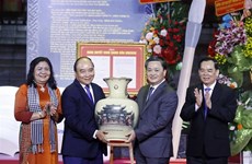 越南国家主席阮春福出席世界文化名人阮廷炤诞辰200周年纪念典礼