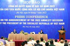 越南国家主席办公厅对外公布2022年国家主席特赦令