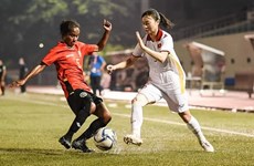 2022年东南亚女子足球锦标赛：越南队以压倒性优势击败东帝汶队昂首挺进半决赛