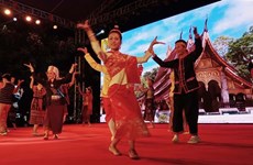 越老建交60周年：老挝国家艺术团在广南省演出